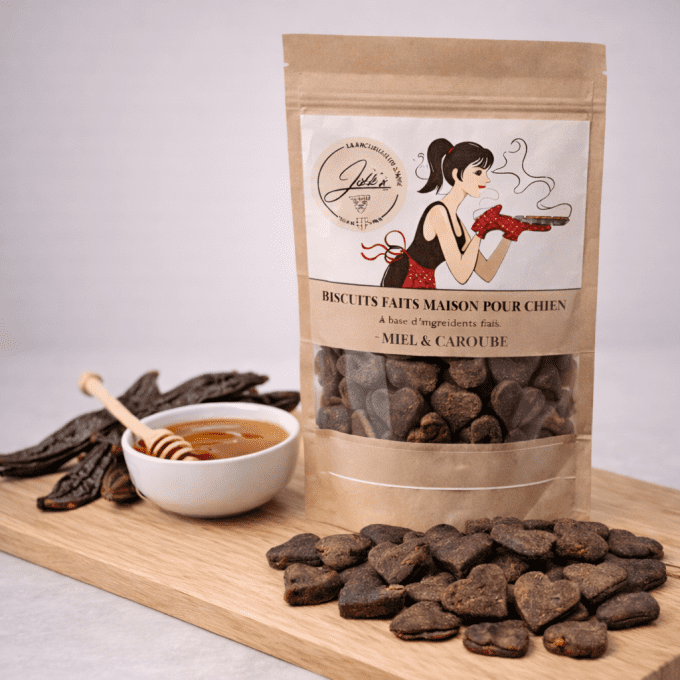 Friandises Jokk’s LBC – Cœurs Miel & Caroube