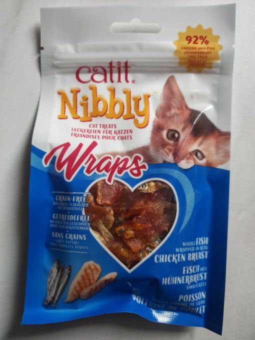 CA Nibbly Wraps poulet & poisson